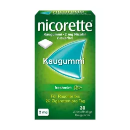 NICORETTE 2 mg gume za žvakanje freshmint, 30 kom