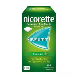 NICORETTE Žvakaće gume od 2 mg freshmint, 105 komada