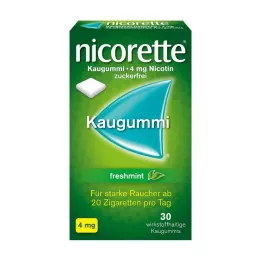 NICORETTE 4 mg gume za žvakanje freshmint, 30 kom