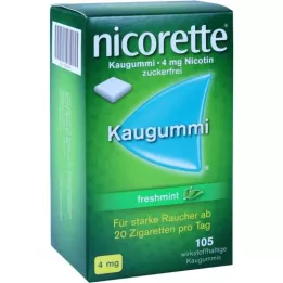 NICORETTE 4 mg žvakaća guma, 105 ST