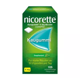 NICORETTE 4 mg gume za žvakanje freshmint, 105 komada