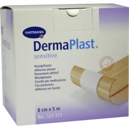 DERMAPLAST osjetljivi flaster 8 cmx5 m, 1 kom