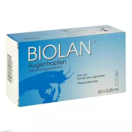 BIOLAN Kapi za oči jednodozne pipete, 60X0,35 ml
