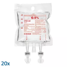 GLUCOSE 5% B.Braun Ecobag, 20X250ml