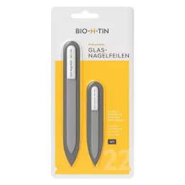 BIO-H-TIN Set staklenih turpija za nokte, 1 kom