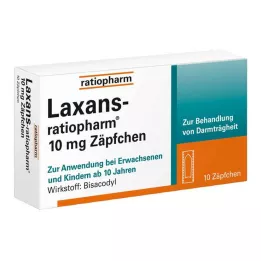 LAXANS-ratiopharm 10 mg čepići, 10 kom