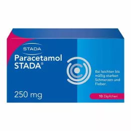 PARACETAMOL STADA 250 mg čepići, 10 kom