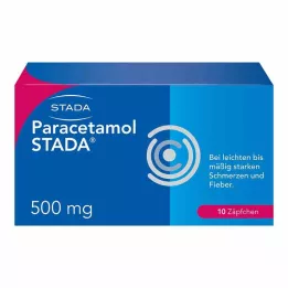 PARACETAMOL STADA 500 mg čepići, 10 kom