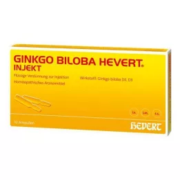 GINKGO BILOBA HEVERT Ubrizgavanje ampula, 10 sati