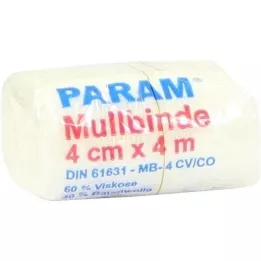 MULLBINDEN 4 cm m.cellophan, 1 ST