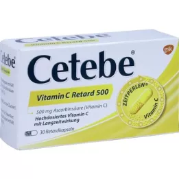 CETEBE Vitamin C retard kapsule 500 mg, 30 ST