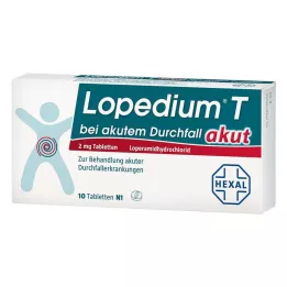 LOPEDIUM T acute za akutni proljev tablete, 10 kom