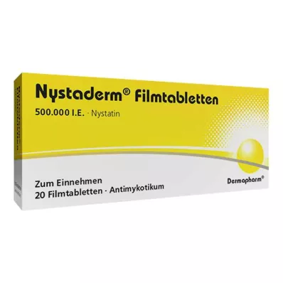 NYSTADERM Filmom obložene tablete, 20 kom