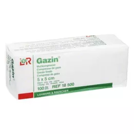 GAZIN Gaza komp.5x5 cm nesterilna 8-kratna operacija 100 kom