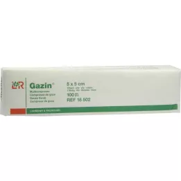 GAZIN Gaza komp. 5x5 cm nesterilna 16-kratna operacija 100 kom