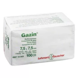 GAZIN Gaza komp. 7,5x7,5 cm nesterilna 8-smjerna, 100 kom