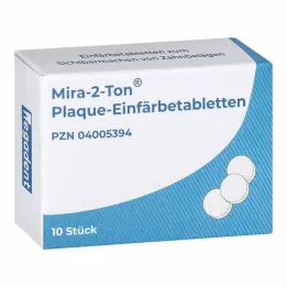 MIRA Tablete za bojanje plaka u 2 boje, 10 kom