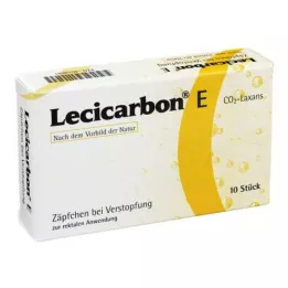 LECICARBON E CO2 Laxans čepići za odrasle, 10 kom