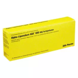 ALPHA LIPONSÄURE AAA Bočice za injekcije od 600 mg, 5X50 ml