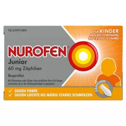NUROFEN Junior 60 mg čepići, 10 kom