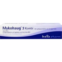 MYKOHAUG 3 kombinacija 3 vag tablete/25 g kreme, 1 str
