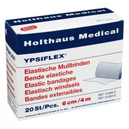 MULLBINDEN elastična 6 cmx4 m, 20 kom