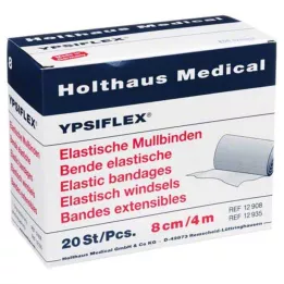 MULLBINDEN elastična 8 cmx4 m, 20 kom