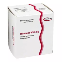 RENACET 950 mg tablete prekrivenih filmom, 200 ST