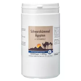 SCHWARZKÜMMEL ÄGYPTEN+E kapsule, 1000 kom