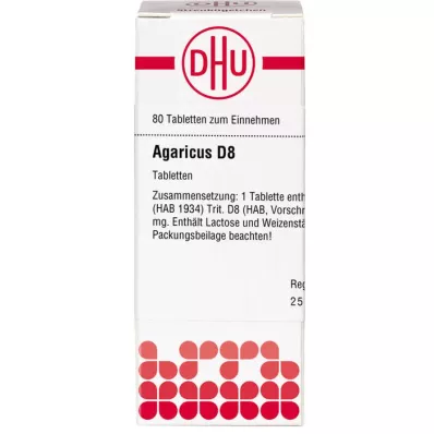 AGARICUS D 8 tableta, 80 kom