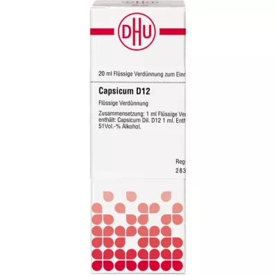CAPSICUM D12 razrjeđenje, 20 ml