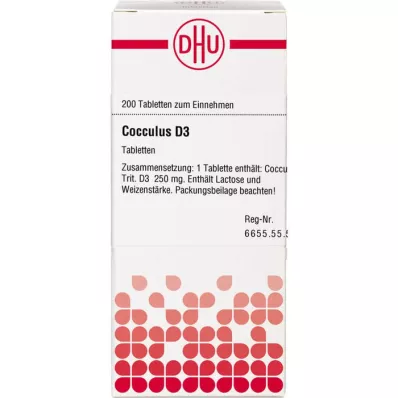 COCCULUS D 3 tablete, 200 ST