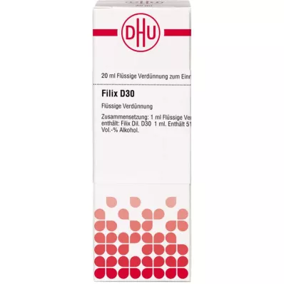 FILIX D 30 razrjeđenje, 20 ml FILIX D 30 razrjeđenje, 20 ml