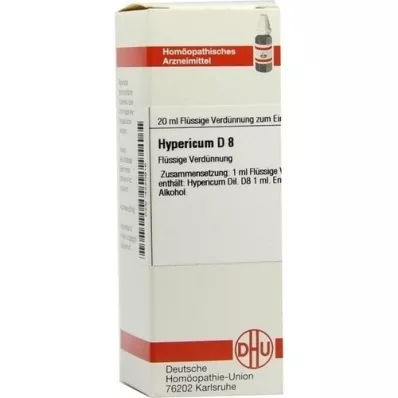 HYPERICUM D 8 razrjeđenje, 20 ml HYPERICUM D 8 razrjeđenje, 20 ml