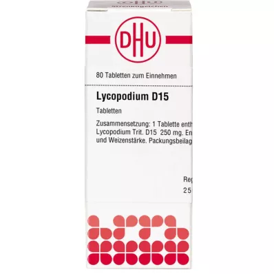 LYCOPODIUM D 15 tableta, 80 kom