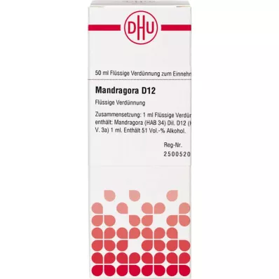 MANDRAGORA D 12 Razrjeđenje, 50 ml