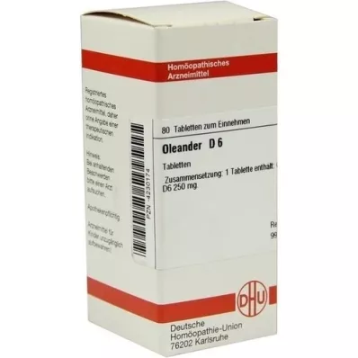 OLEANDER D 6 tablete, 80 ST OLEANDER D 6 tablete, 80 ST