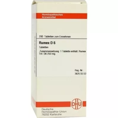 RUMEX D 6 tablete, 200 ST