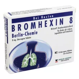 BROMHEXIN 8 Berlin Chemie obloženih tableta, 50 kom