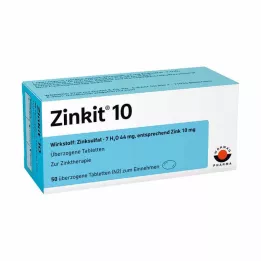 ZINKIT 10 obloženih tableta, 100 kom