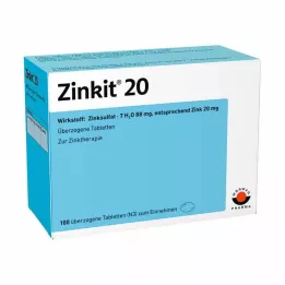 ZINKIT 20 obloženih tableta, 100 kom