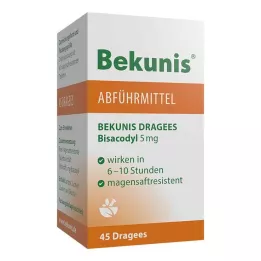BEKUNIS Bisacodyl dražeje 5 mg gastrorezistentne tablete, 45 kom