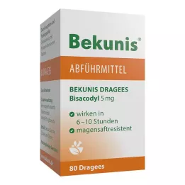 BEKUNIS Bisacodyl dražeje 5 mg gastrorezistentne tablete, 80 kom