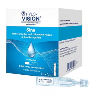 HYLO-VISION Sinusni pipete s jednim nosom, 60x0,4 ml