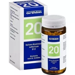 BIOCHEMIE Orthim 20 kalij aluminij.sulfur.d 12 Tabl., 400 ST