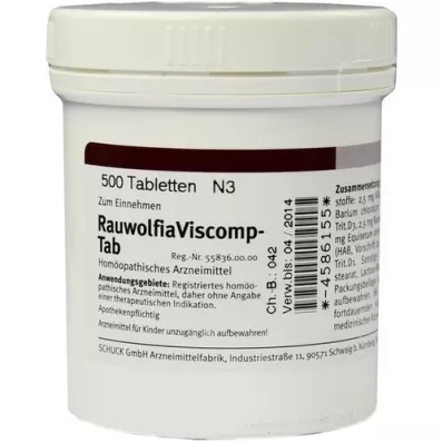 RAUWOLFIAVISCOMP TAB Tablete, 500 kom