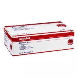 LEUKOPLAST 2,5 cmx5 m, 12 komada