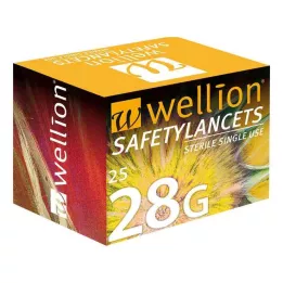 WELLION Sigurnosne lancete 28 G Sigurnosne jednokratne lancete, 25 kom