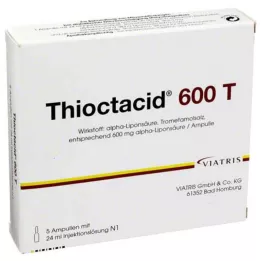 THIOCTACID 600 T otopina za injekciju, 5X24 ml
