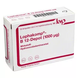 LOPHAKOMP B 12 Depot 1000 μg otopina za injekciju, 10X2 ml